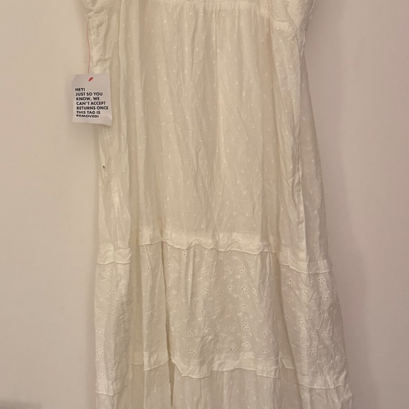 Miss Selfridge festival cotton broderie tie front tunic top - Picture 7 of 7